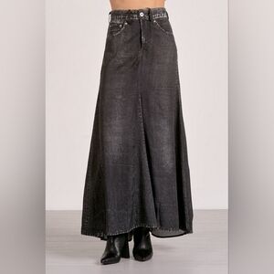 Elan Charcoal Maxi Skirt